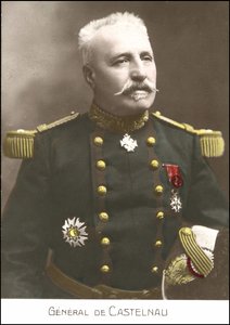 Retrato del general francés Noël Édouard de Curieres de Castelnau (1851-1944). Postal del siglo XX. de French School