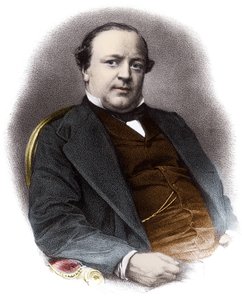 Retrato del abogado francés Charles Alexandre Lachaud (1818-1882) - Grabado del siglo XIX Colección privada de French School