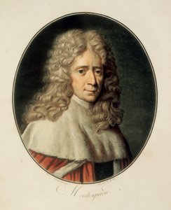 Retrato del filósofo y político francés Charles de Secondat, Barón de la Brède y de Montesquieu de French School