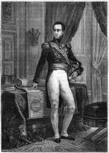 Retrato del Marqués de Caulaincourt (1773-1827), Duque de Vicenza (Vicenza), general y diplomático francés - en “Histoire de l