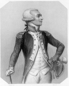 Retrato del Marqués de La Fayette, general y político francés (1757-1834). En 