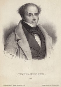 Retrato del vizconde de Chateaubriand de French School