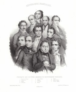 Retratos de los Ciudadanos Miembros del Gobierno Provisional de French School