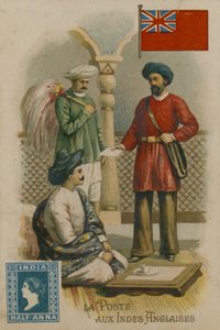Servicio postal en la India británica de French School