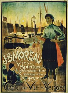 Póster publicitario de Croix de Vie, hecho por J.B. Moreau, Vendee