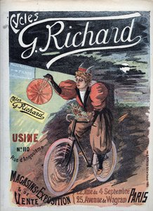 Póster publicitario “George Richard Cycles” París 1895 Escuela Francesa de French School