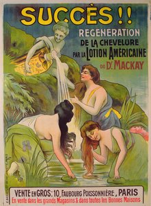 Póster publicitario de La loción americana del doctor Mackay