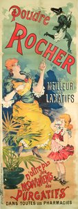 Póster publicitario de Rocher Powder, El mejor laxante, c.1900