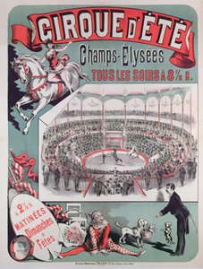 Póster publicitario del Cirque d