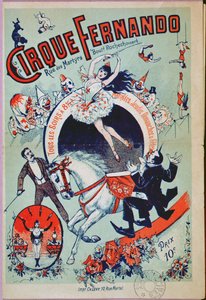 Póster publicitario del Circo Fernando, París
