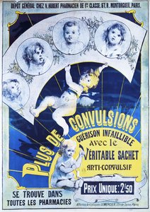 Póster publicitario de los Veritable Sachets Anti-Convulsif