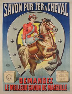 Cartel para el jabón Le Fer à cheval