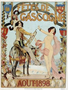 Cartel para las fiestas de Vizcaya de agosto de 1898 de French School
