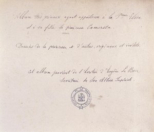 Álbum precioso que perteneció a la Princesa Elisa y su hija Camerata de French School