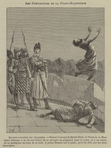 Precursores de la masonería: los Asesinos (grabado)