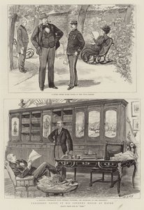 El presidente Faure en su casa de campo en Havre de French School