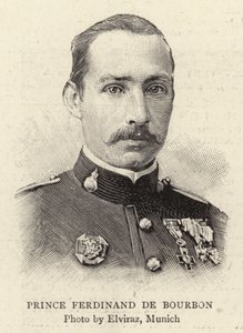 Príncipe Fernando de Borbón (grabado) de French School