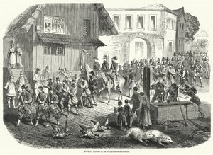 Procesión de Gustav Struve y republicanos alemanes, Revolución de 1848 de French School