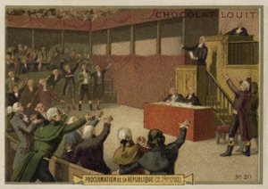 Proclamación de la República Francesa por la Convención, Revolución Francesa, 21 de septiembre de 1792