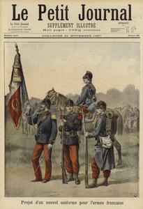 Nuevo uniforme propuesto para el ejército francés, 1897 de French School