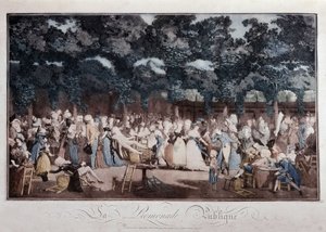 Paseo público, finales del siglo XVIII