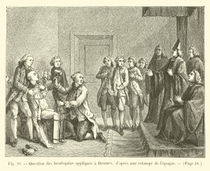 Cuestión de los brodequines aplicada a Desrues de French School