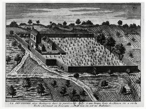Rabelais, La Devinière: lugar de nacimiento de Rabelais. de French School