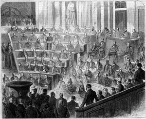 Recepción de Henri Lacordaire (1802-1861), sacerdote y dominico francés, en la Academia Francesa, 24 de enero