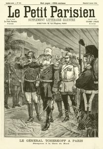 Recepción del general ruso Chertkov en la Gare du Nord, París de French School