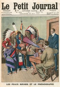 Indios rojos y el fonógrafo de French School