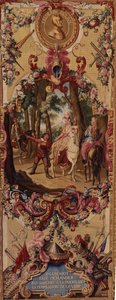 Tapiz de Gobelinos de la Regencia con la historia de Don Quijote de French School