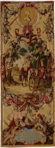 Tapiz de Gobelinos de la Regencia con la historia de Don Quijote, 1717-18 de French School