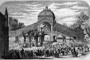 Ceremonia religiosa - 15 de agosto de 1858: Misa de la Asunción celebrada en el altar de los Peregrinos de Santa Ana de Auray (Sainte-Anne-d