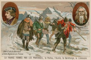 Restos del último ejército inglés en Francia