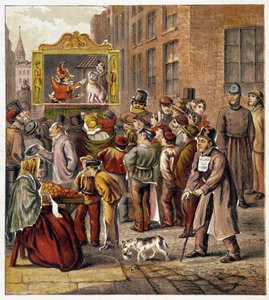 Representación de Guignol - en "Magasin des petits enfants" de French School