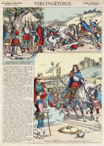 Representación de Vercingetórix (ca. 80-ca. 46 a.C.) guerrero y líder galo de la tribu de los arvernos elegido por su pueblo para liderar la guerra contra los romanos (Retrato de Vercingetórix (82 a.C.-46 a.C.) jefe de la tribu de los arvernos, elegido por de French School