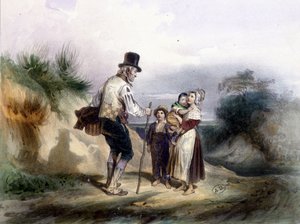 Reproducción de una pintura de Grenier de French School