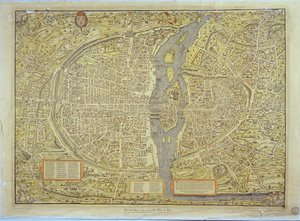 Reproducción del Mapa de Basilea de París, originalmente producido en 1552-59