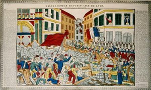 Insurrección Republicana en Lyon, 9-14 de abril de 1834 de French School