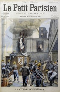 Rescate durante un incendio por los Bomberos: un rescate conmovedor - en "Le petit Parisien" de French School