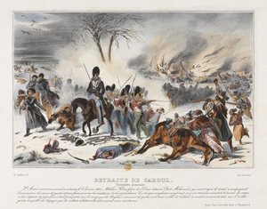 Retirada de Kabul el 6 de enero de 1842 de French School