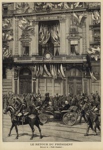 Regreso del Presidente francés Félix Faure de su visita a Rusia, 1897 de French School