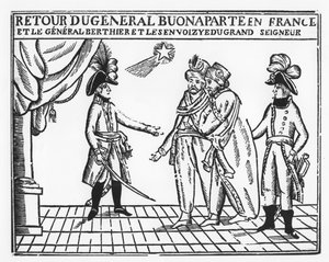 Retorno del General Bonaparte a Francia (grabado) de French School
