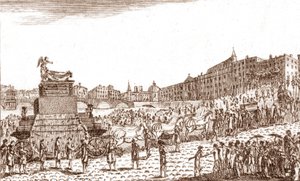 Retorno de las cenizas de Voltaire (François Marie Arouet dit Voltaire)
