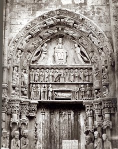 Bahía derecha del Portal Real, mediados del siglo XII de French School