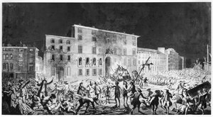 Motín en Lyon, 27 de noviembre de 1768 de French School