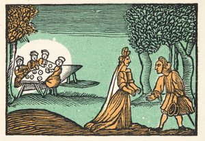 Riquet con el Copete, de Historias o Cuentos del Pasado contados por Mamá Ganso, Con Moralejas, por M Perrault, pub. 1925