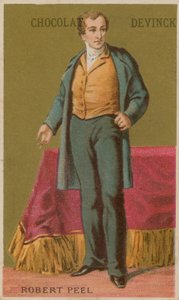 Robert Peel, estadista conservador inglés del siglo XIX de French School