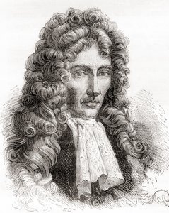 Robert William Boyle, filósofo natural, químico, físico e inventor anglo-irlandés, de Les Merveilles de la Science, pub.1870 de French School