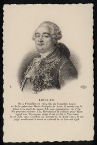 Rey Luis XVI de French School